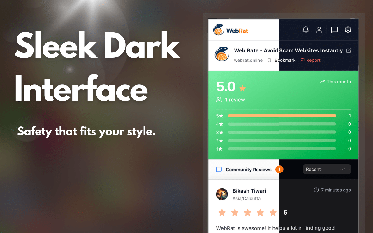 Sleek Dark Interface