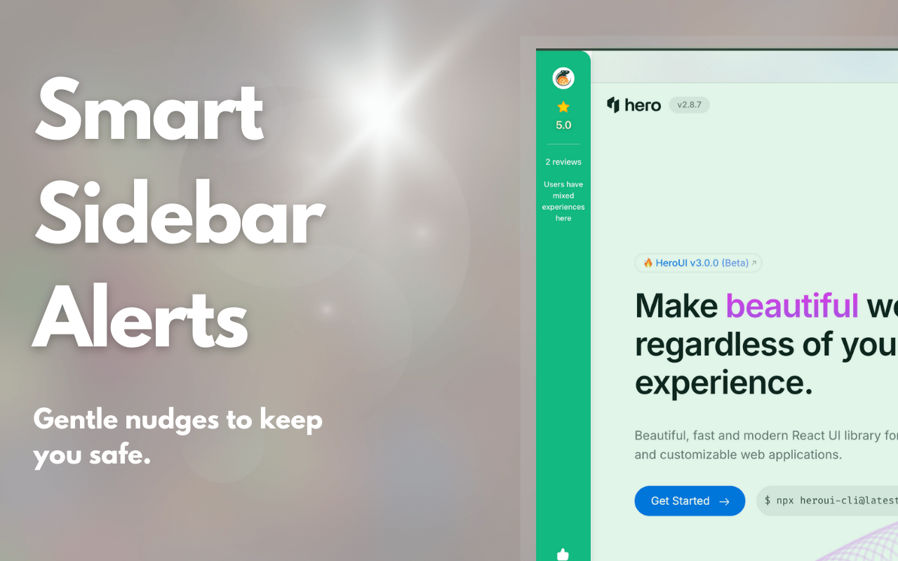 Smart Sidebar Alerts